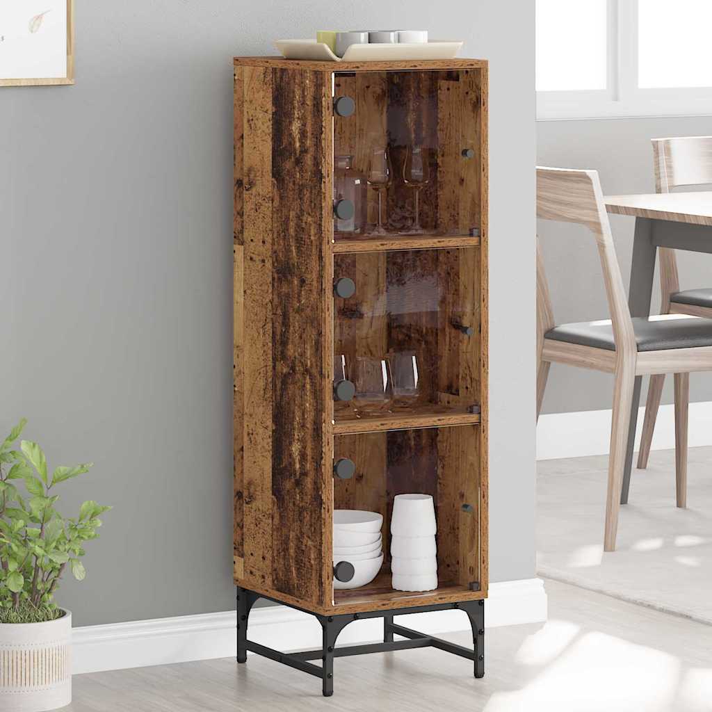 vidaXL Bufet Stare drewno 35 x 37 x 117 cm