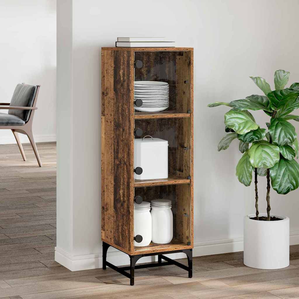 vidaXL Bufet Stare drewno 35 x 37 x 117 cm