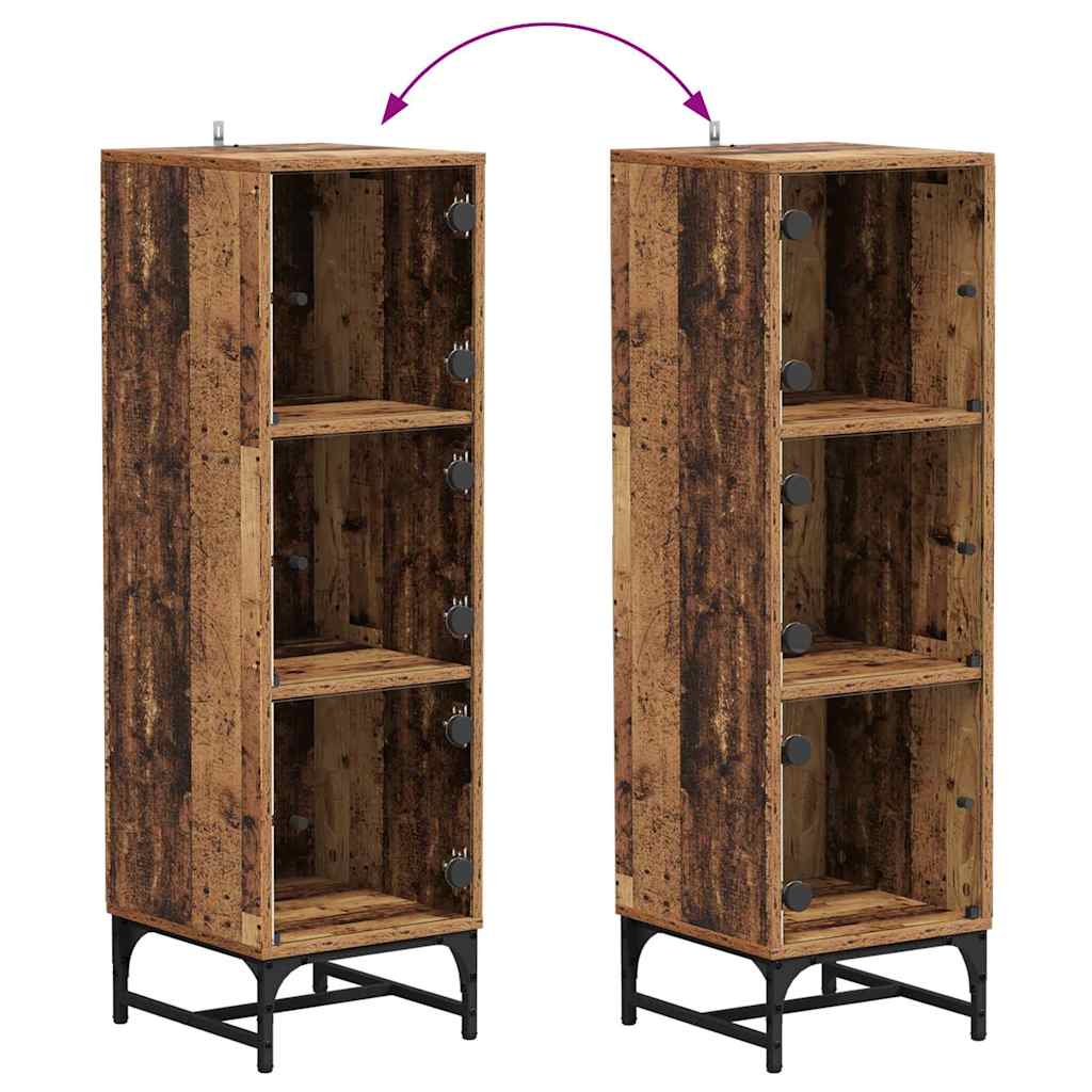 vidaXL Bufet Stare drewno 35 x 37 x 117 cm