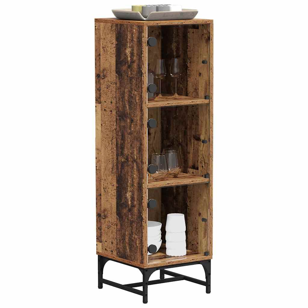 vidaXL Bufet Stare drewno 35 x 37 x 117 cm