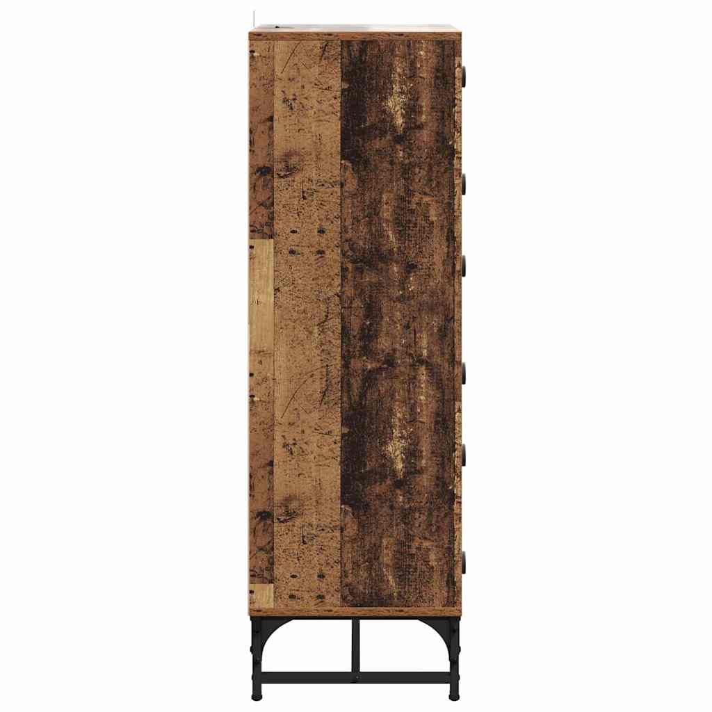 vidaXL Bufet Stare drewno 35 x 37 x 117 cm