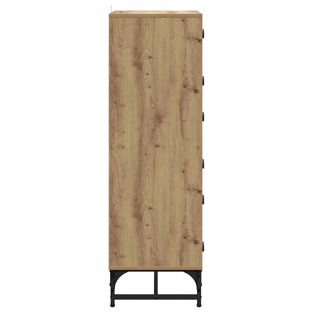 vidaXL Bufet Dąb rzemieślniczy 35 x 37 x 117 cm