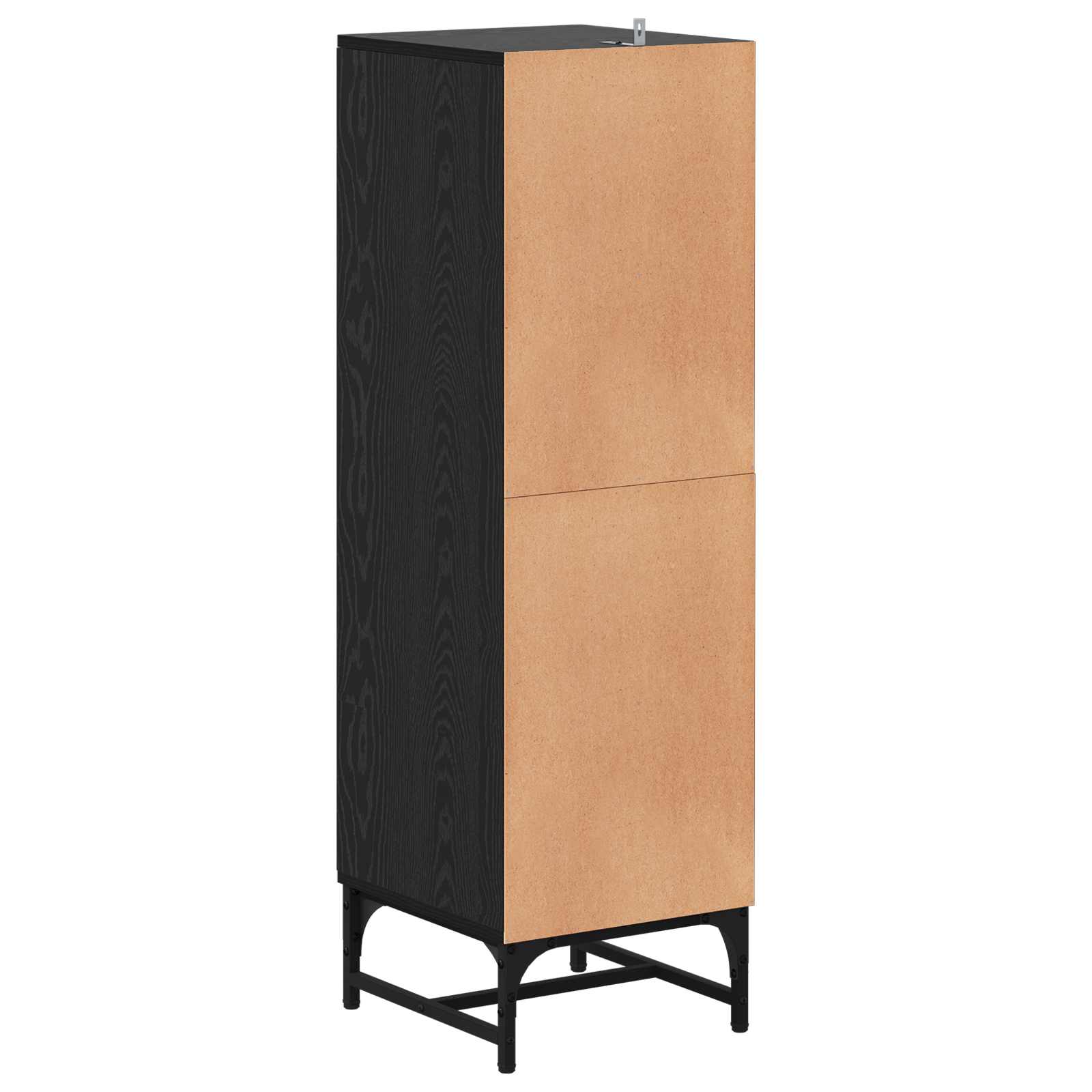 vidaXL Bufet Czarny Dąb 35 x 37 x 117 cm