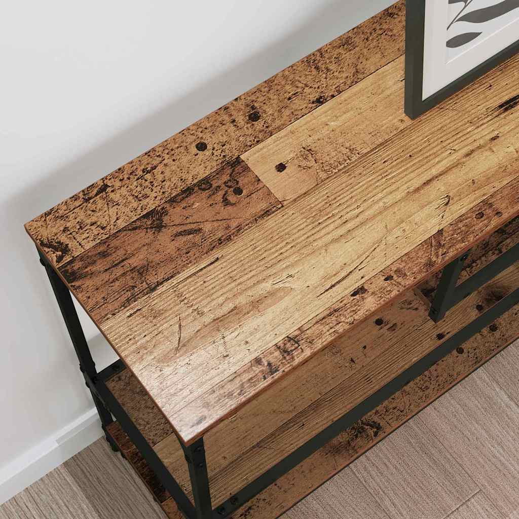 vidaXL Konsola Stare drewno 100 x 30 x 75 cm Materiał drewnopochodny
