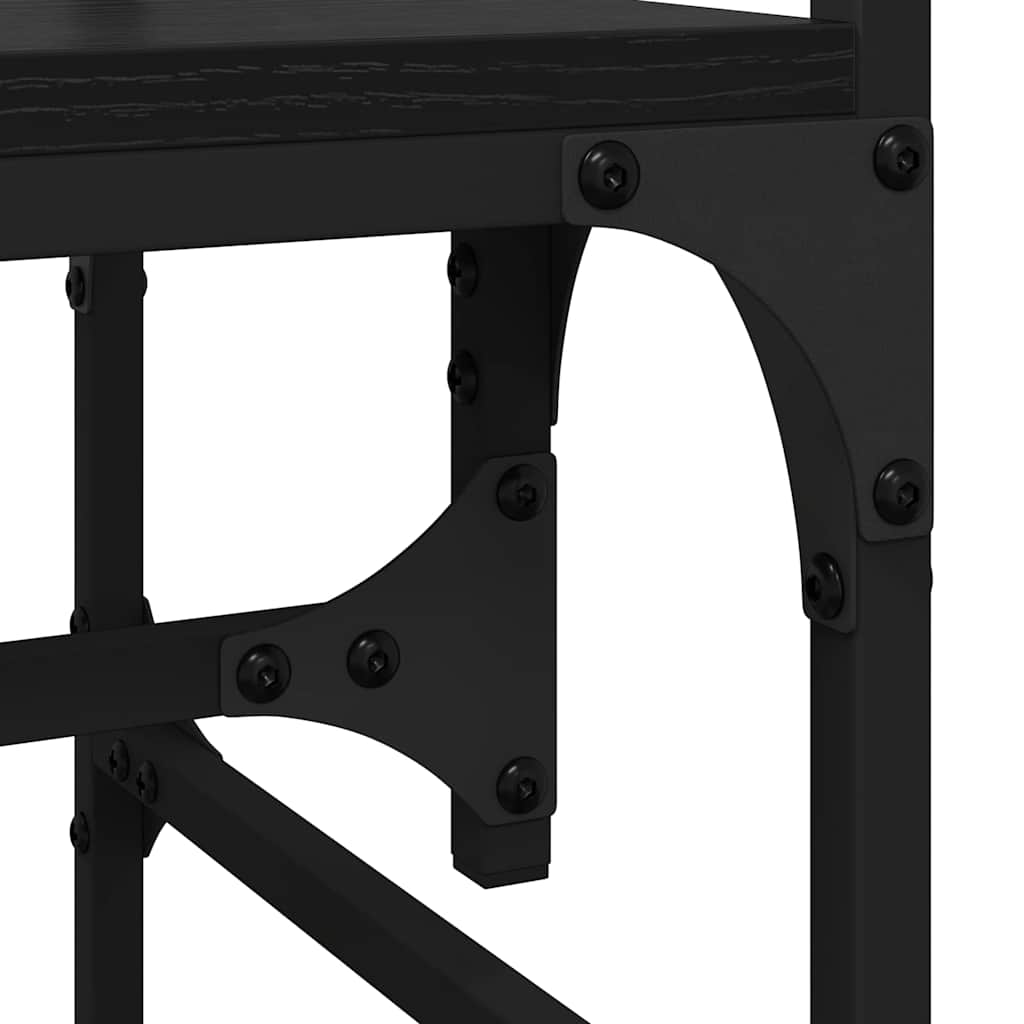vidaXL Garderoba Czarny dąb 89 x 39 x 184.5 cm Materiał drewnopochodny