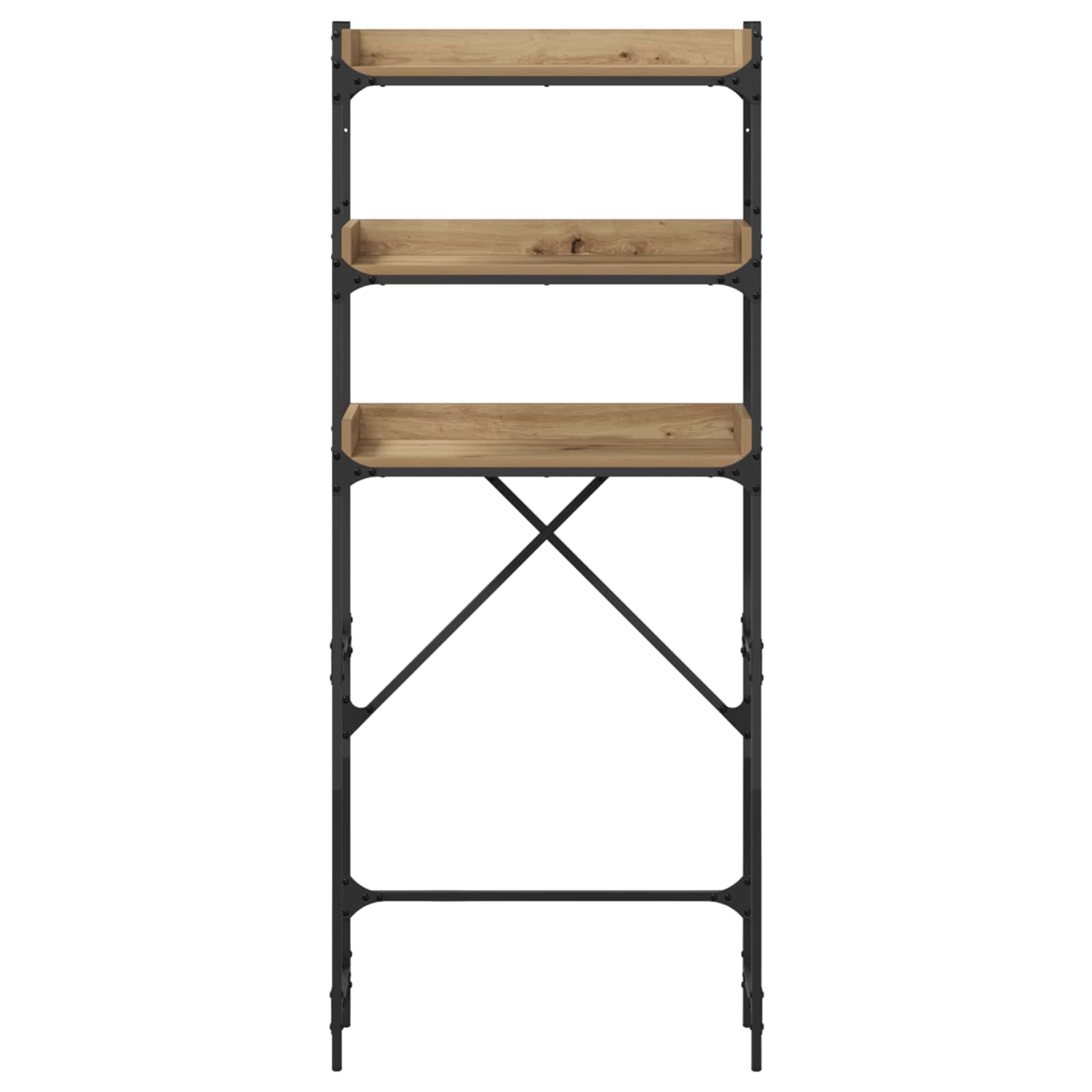 vidaXL Półka na pralkę z półką Dąb rzemieślniczy 67 x 25 x 163 cm