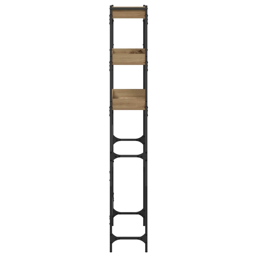 vidaXL Półka na pralkę z półką Dąb rzemieślniczy 67 x 25 x 163 cm