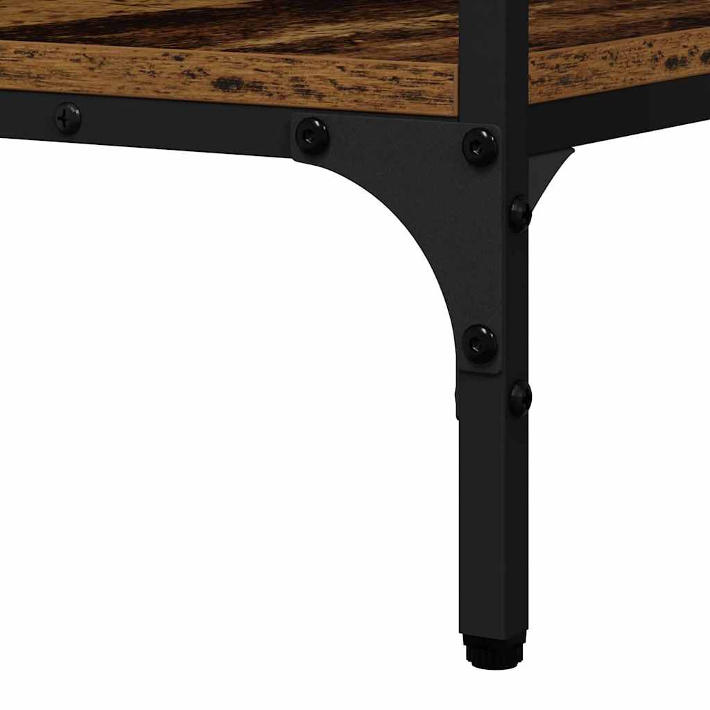vidaXL Konsola Stare drewno 100 x 32 x 75 cm Materiał drewnopochodny