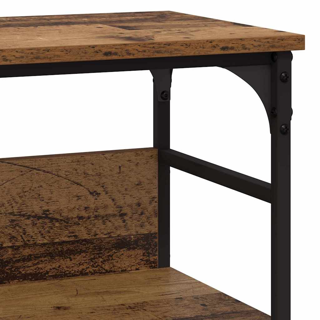 vidaXL Konsola Stare drewno 100 x 32 x 75 cm Materiał drewnopochodny