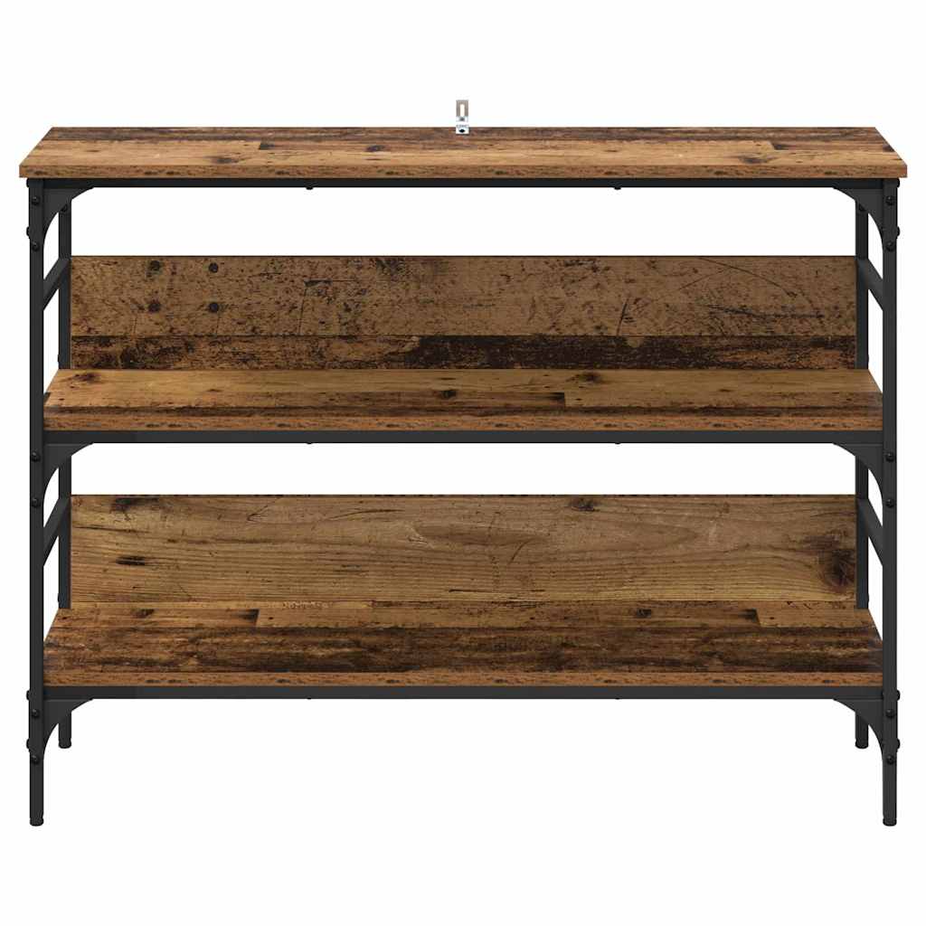 vidaXL Konsola Stare drewno 100 x 32 x 75 cm Materiał drewnopochodny