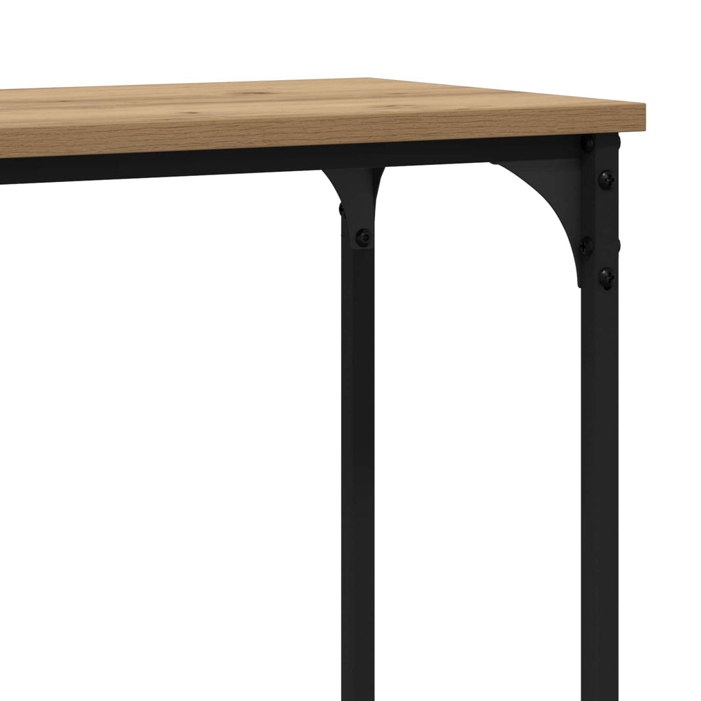 vidaXL Konsola dąb artisan 160 x 29 x 80 cm Materiał drewnopochodny