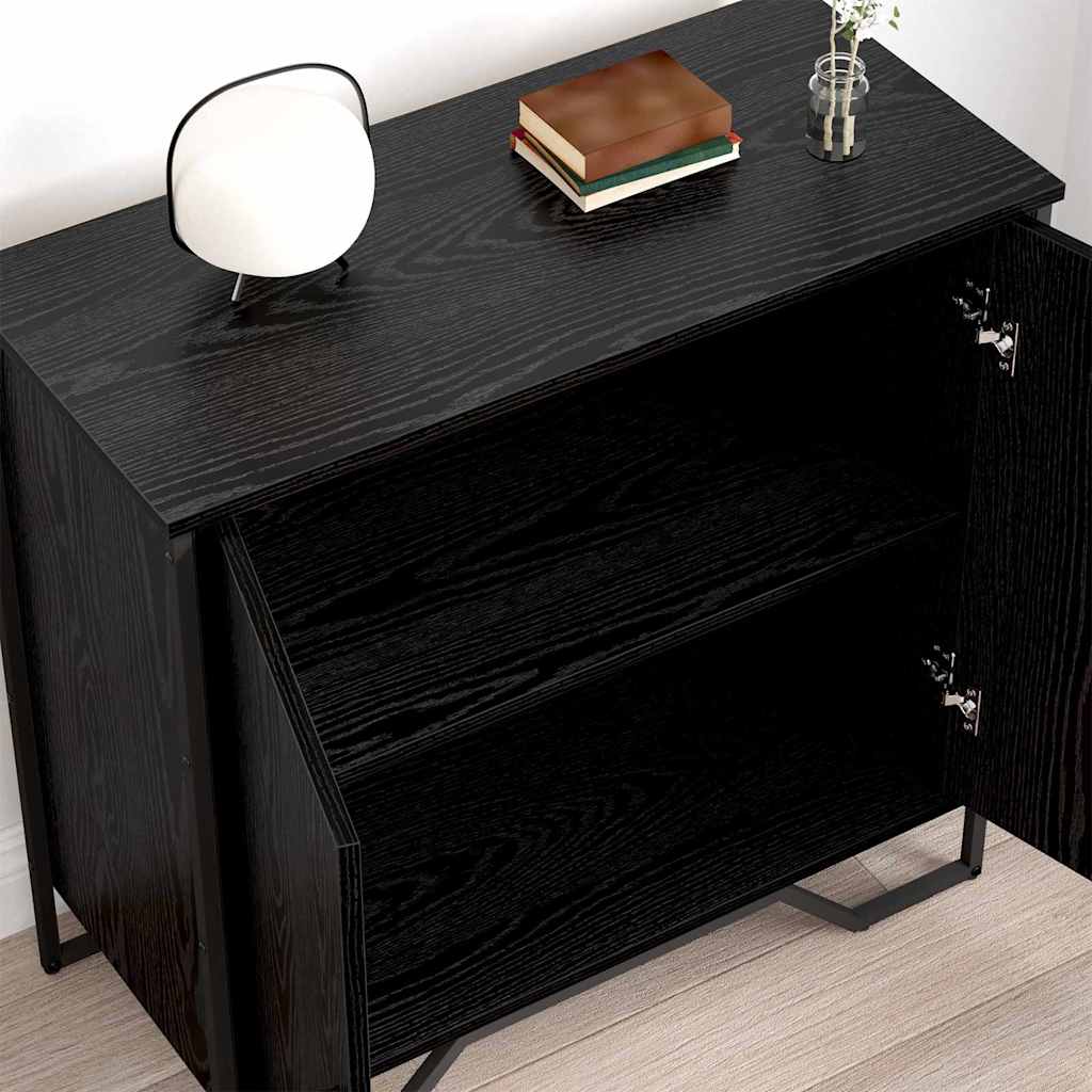 vidaXL Bufet Czarny Dąb 78 x 35 x 74.5 cm
