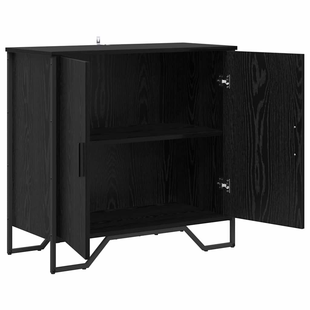 vidaXL Bufet Czarny Dąb 78 x 35 x 74.5 cm