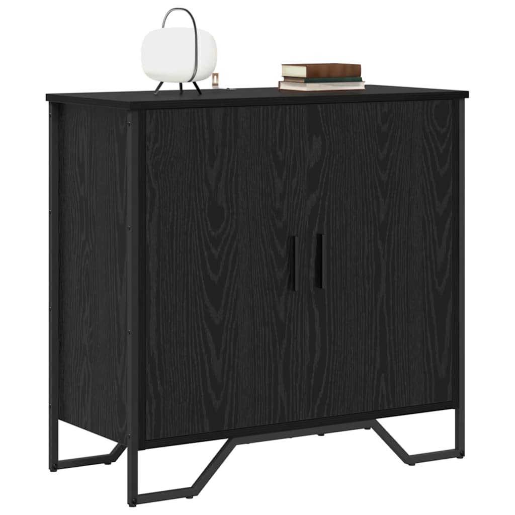 vidaXL Bufet Czarny Dąb 78 x 35 x 74.5 cm