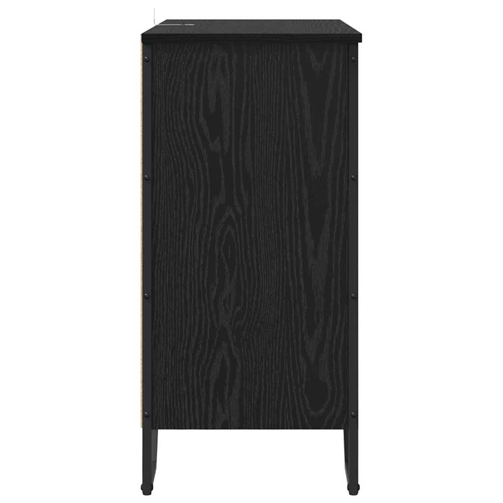 vidaXL Bufet Czarny Dąb 78 x 35 x 74.5 cm