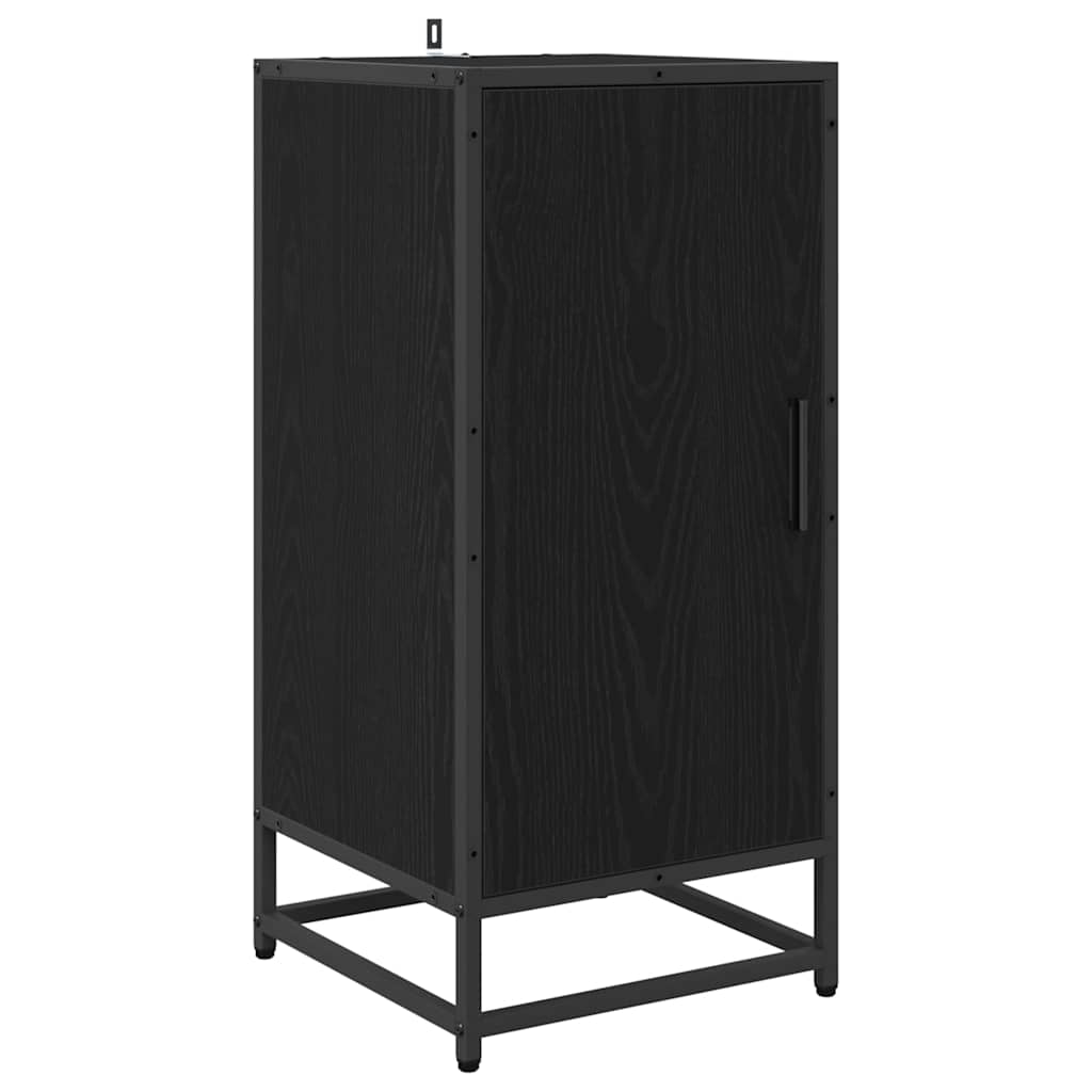vidaXL Bufet Czarny Dąb 35,5 x 35 x 76 cm