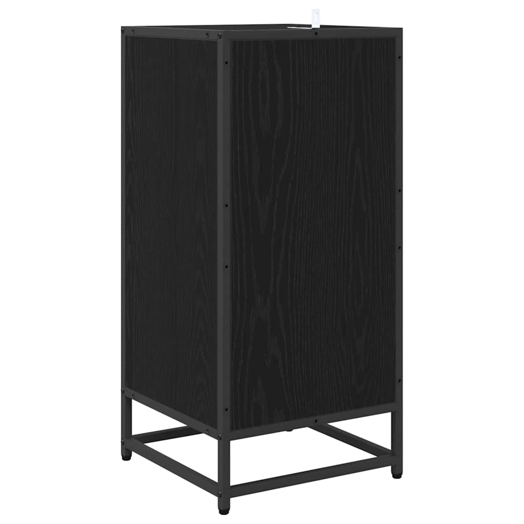 vidaXL Bufet Czarny Dąb 35,5 x 35 x 76 cm