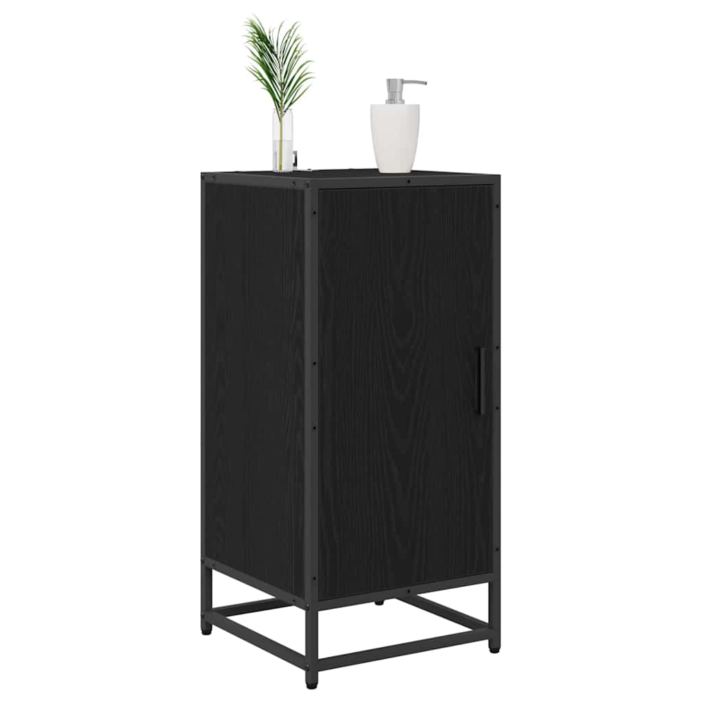 vidaXL Bufet Czarny Dąb 35,5 x 35 x 76 cm