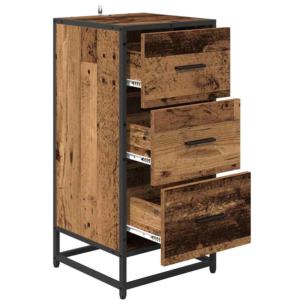 vidaXL Bufet Stare drewno 35.5 x 35 x 76 cm