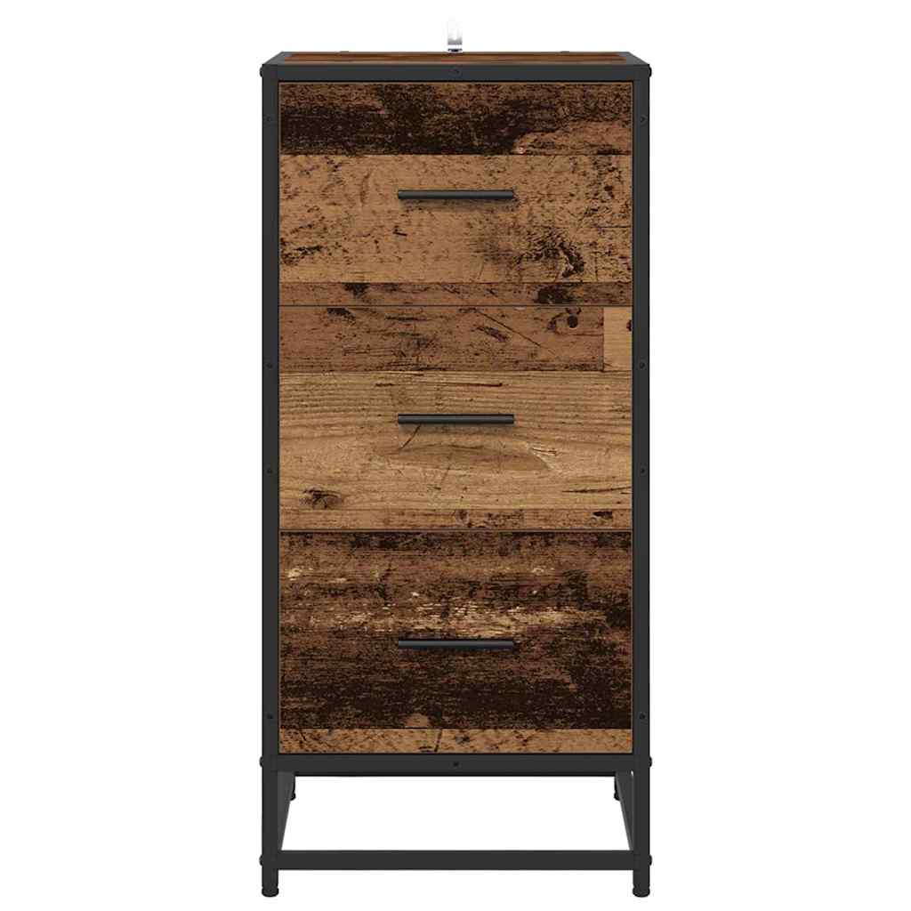 vidaXL Bufet Stare drewno 35.5 x 35 x 76 cm