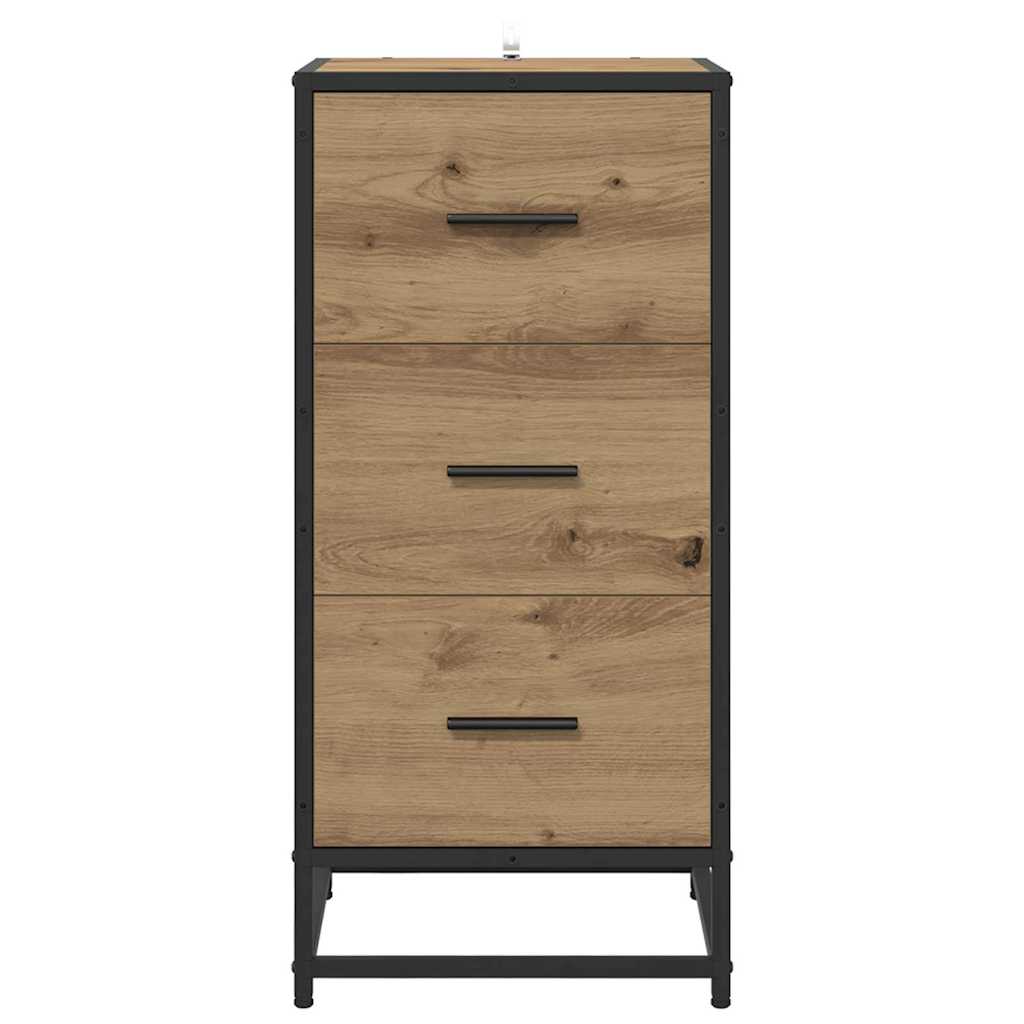 vidaXL Bufet Dąb rzemieślniczy 35.5 x 35 x 76 cm