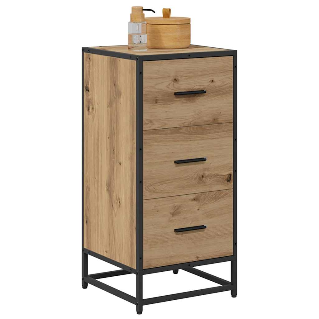 vidaXL Bufet Dąb rzemieślniczy 35.5 x 35 x 76 cm