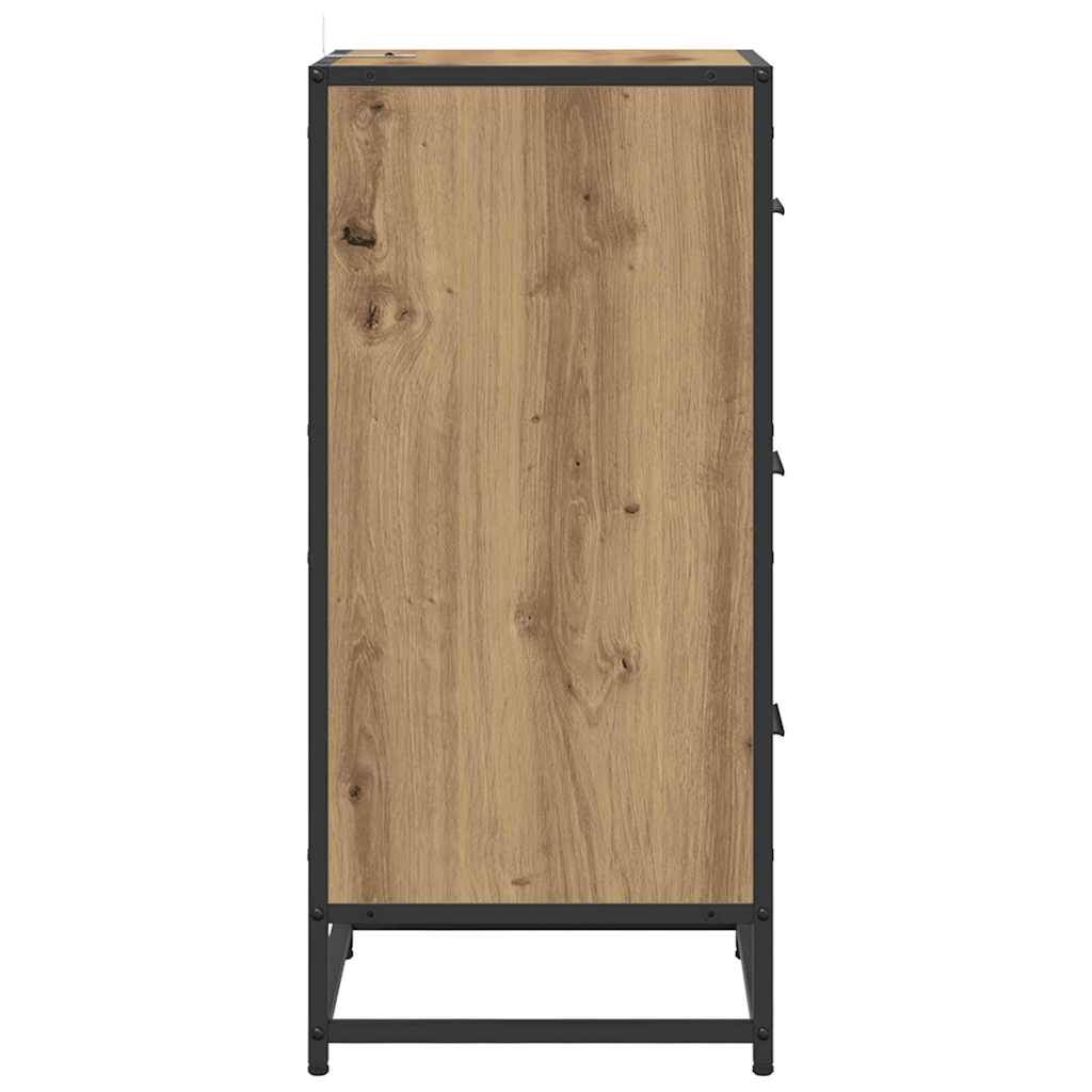 vidaXL Bufet Dąb rzemieślniczy 35.5 x 35 x 76 cm