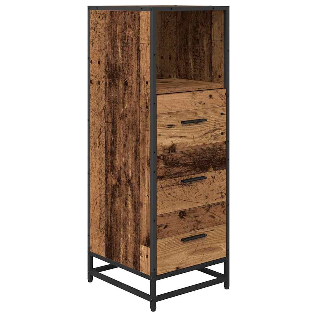 vidaXL Zestaw mebli łazienkowych Stare drewno 35 x 37,5 x 100 cm