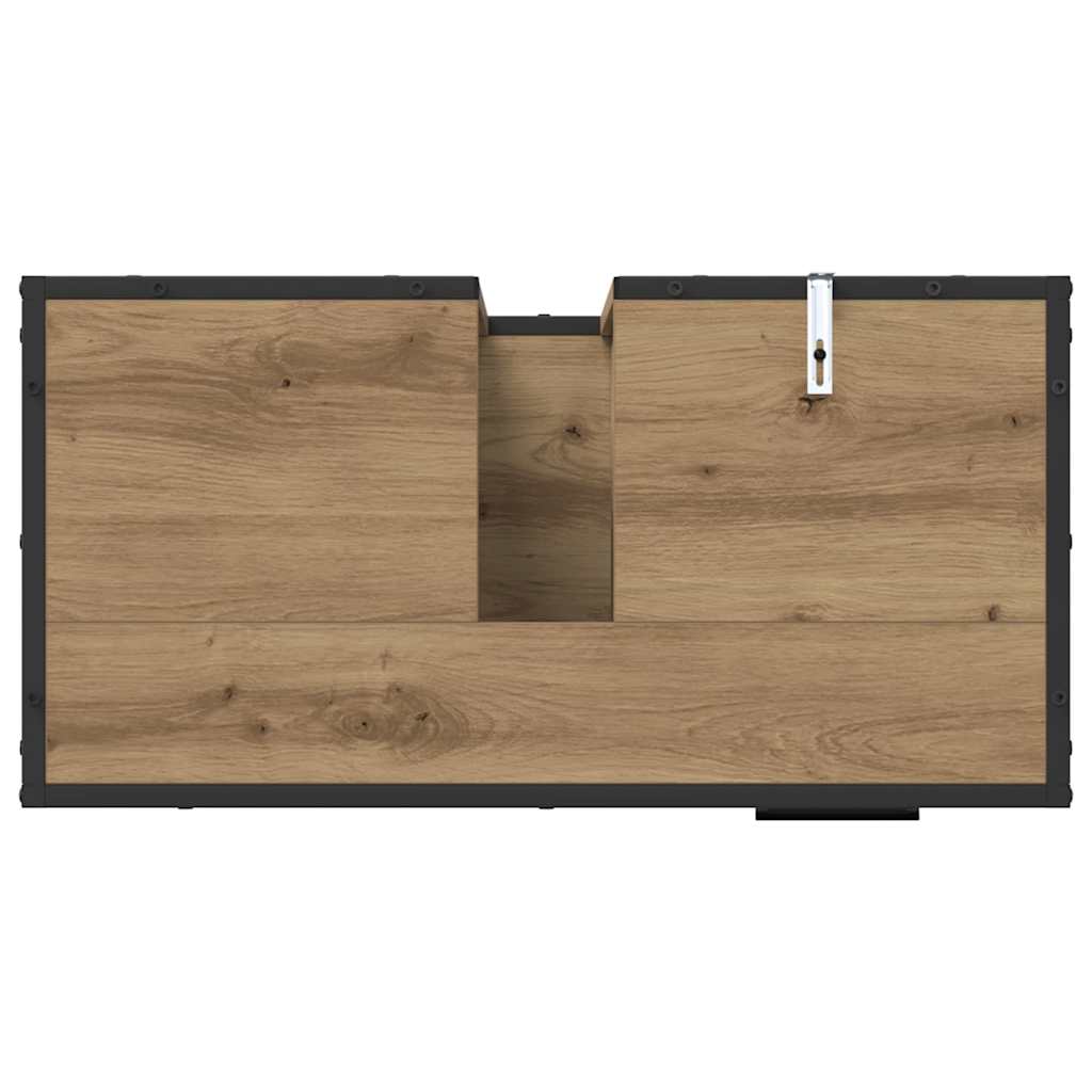 vidaXL Szafka Łazienkowa z szufladą Dąb rzemieślniczy 65 x 33 x 60 cm