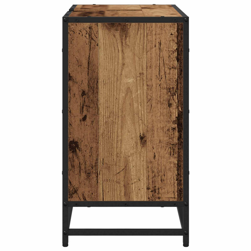 vidaXL Szafka Łazienkowa z półką Stare drewno 65 x 33 x 60 cm