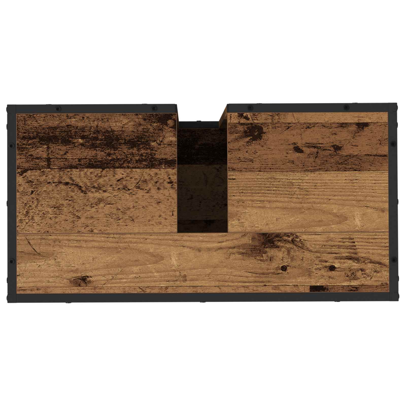 vidaXL Szafka Łazienkowa z półką Stare drewno 65 x 33 x 60 cm