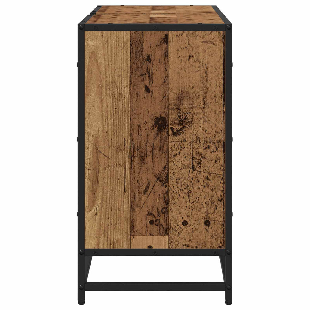 vidaXL Szafka Łazienkowa z półką Stare drewno 80 x 33 x 60 cm