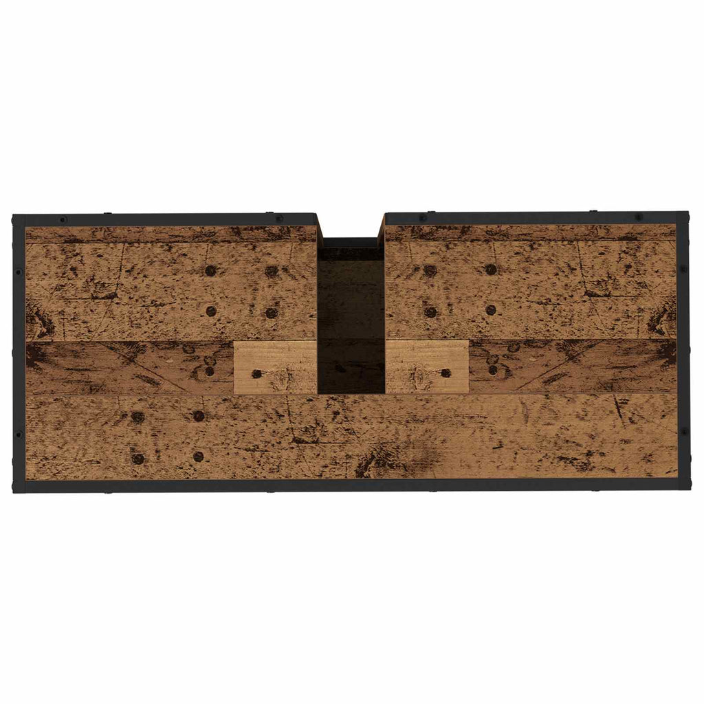 vidaXL Szafka Łazienkowa z półką Stare drewno 80 x 33 x 60 cm