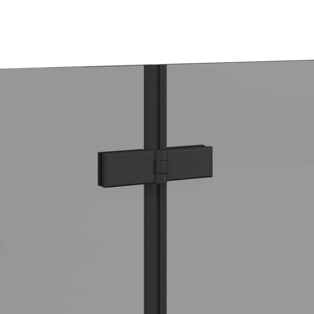 vidaXL Osłona prysznicowa Czarny 120 x 68 x 130 cm