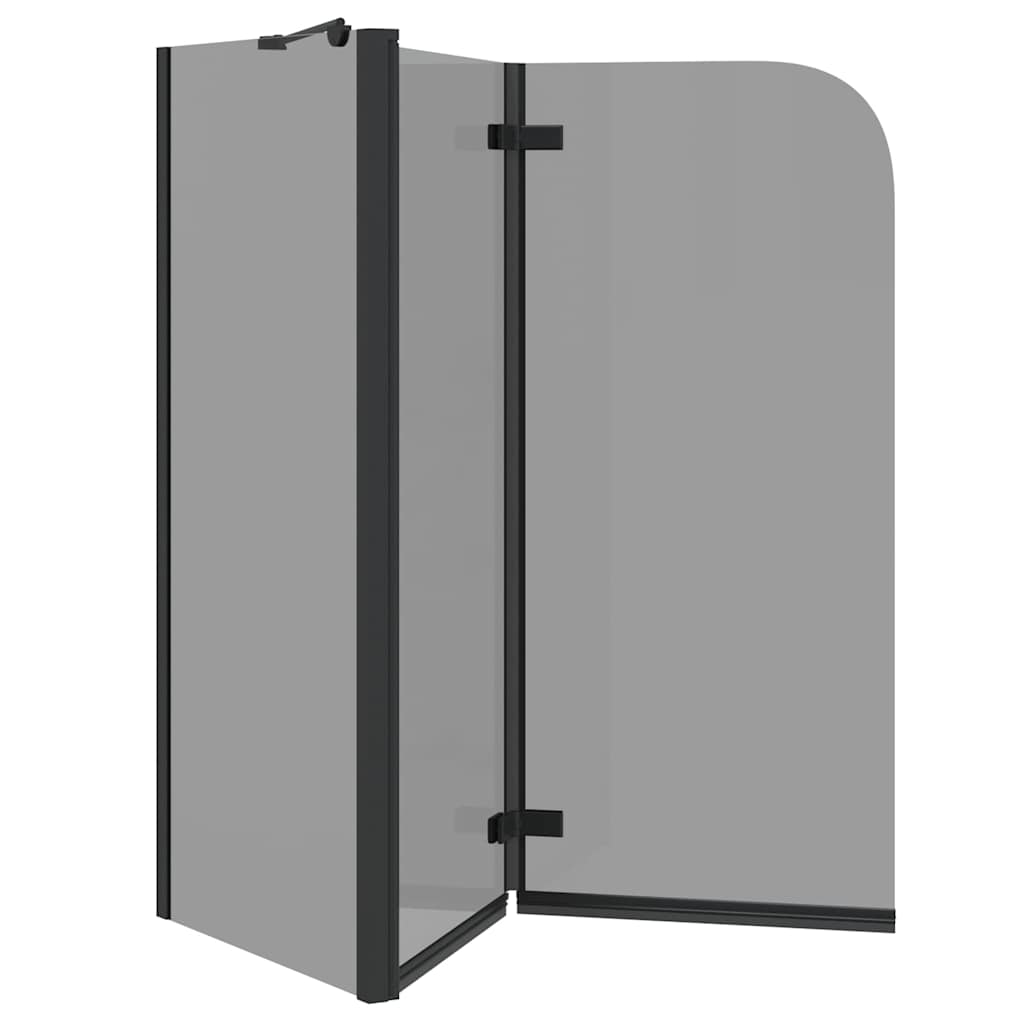 vidaXL Osłona prysznicowa Czarny 120 x 68 x 130 cm