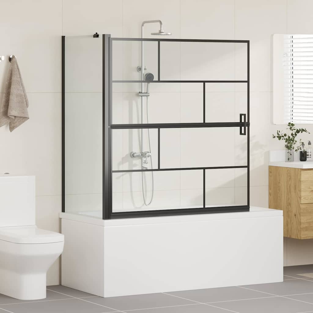 vidaXL Ścianka prysznicowa do kąpieli 116 x 68 x 128 cm