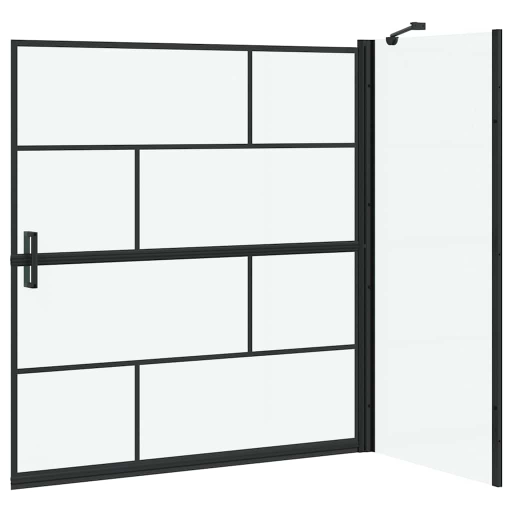 vidaXL Ścianka prysznicowa do kąpieli 116 x 68 x 128 cm