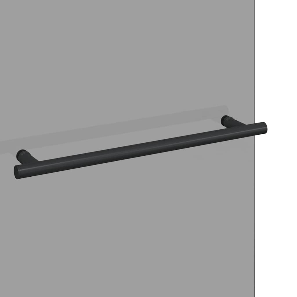 vidaXL Osłona prysznicowa Czarny 95 x 140 cm Szkło ESG i aluminium
