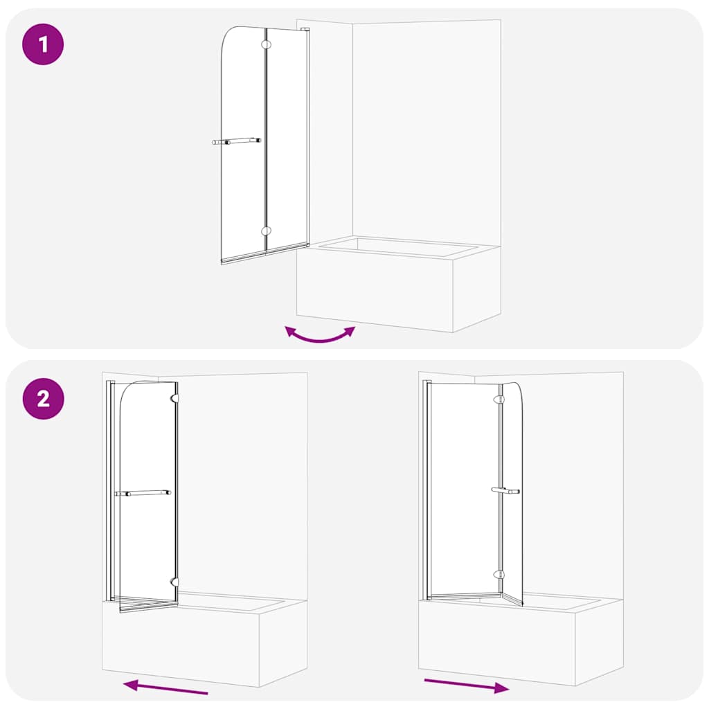 vidaXL Osłona prysznicowa Czarny 120 x 140 cm Szkło ESG i aluminium