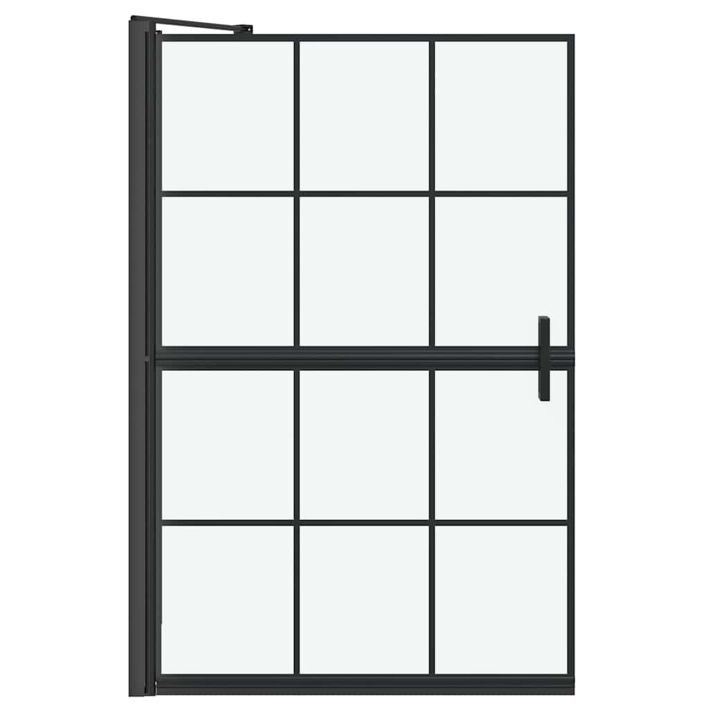 vidaXL Ścianka prysznicowa do kąpieli 80 x 68 x 128 cm szkło hartowane