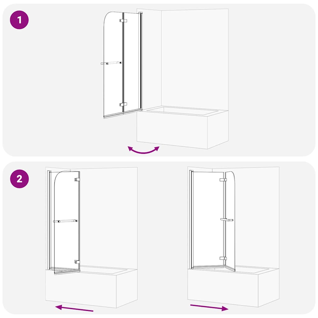 vidaXL Osłona prysznicowa złoty 95 x 140 cm Szkło ESG i aluminium