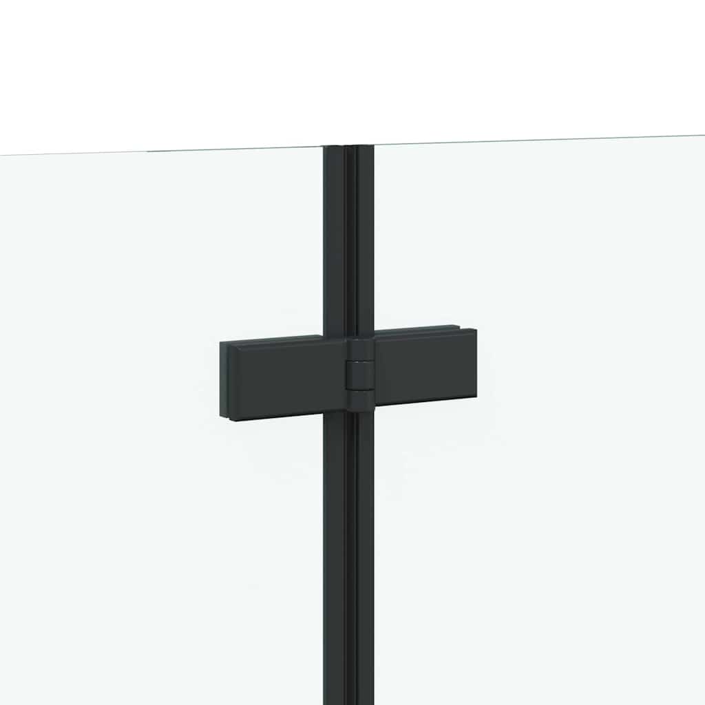 vidaXL Kabina prysznicowa Geometryczny Czarny 120 x 67 x 129 cm