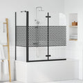 vidaXL Kabina prysznicowa Geometryczny Czarny 120 x 67 x 129 cm