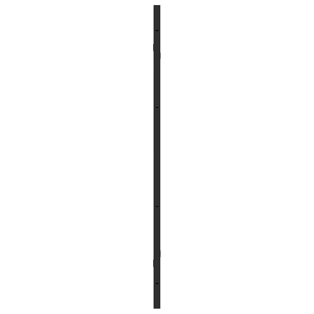 vidaXL Osłona prysznicowa Czarny 130 x 138 cm Szkło ESG i aluminium