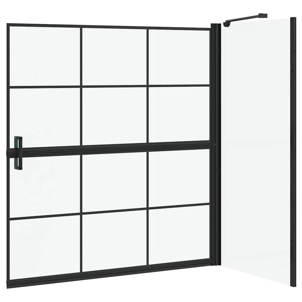 vidaXL Ścianka prysznicowa do kąpieli 116 x 68 x 128 cm
