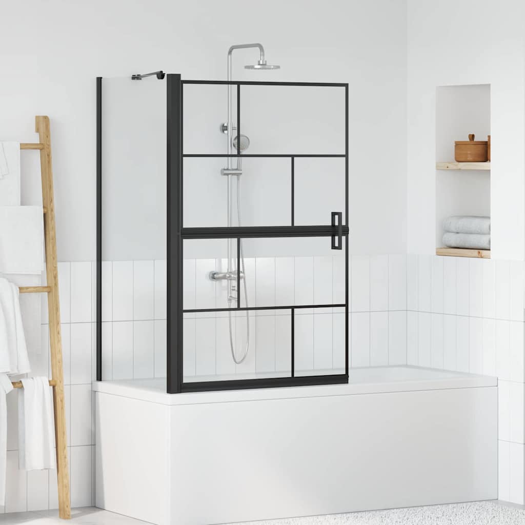 vidaXL Ścianka prysznicowa do kąpieli 80 x 68 x 128 cm szkło hartowane