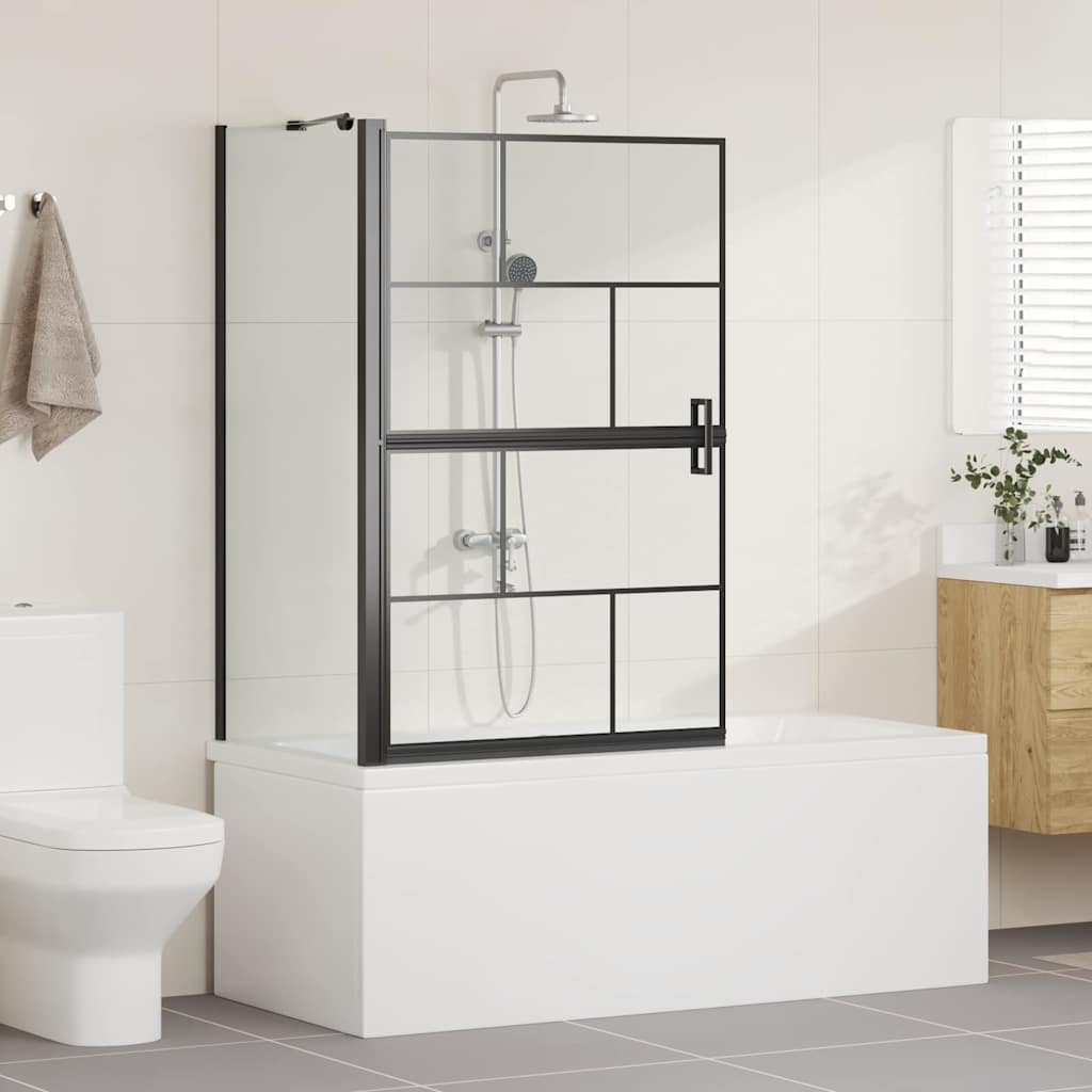vidaXL Ścianka prysznicowa do kąpieli 80 x 68 x 128 cm szkło hartowane