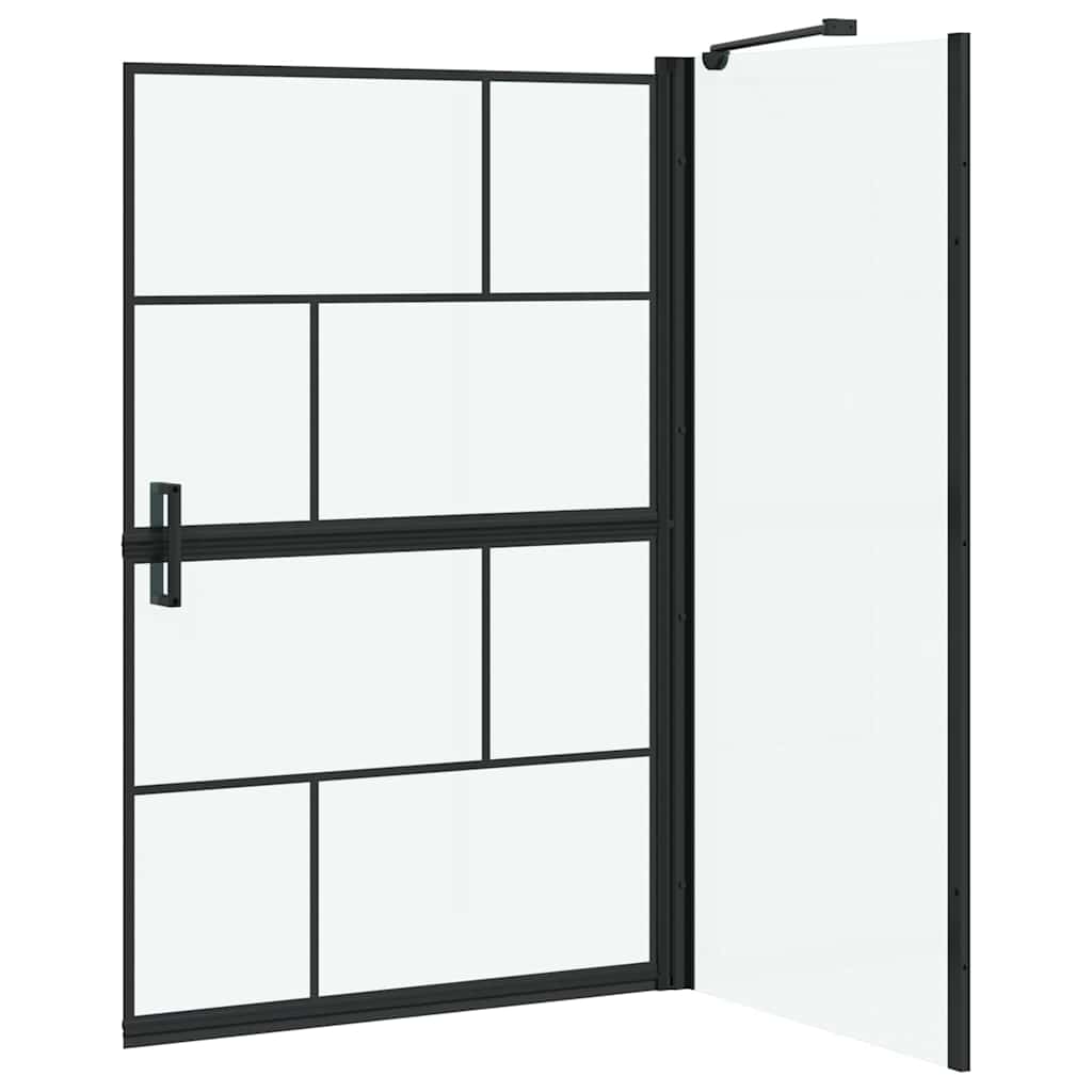 vidaXL Ścianka prysznicowa do kąpieli 80 x 68 x 128 cm szkło hartowane