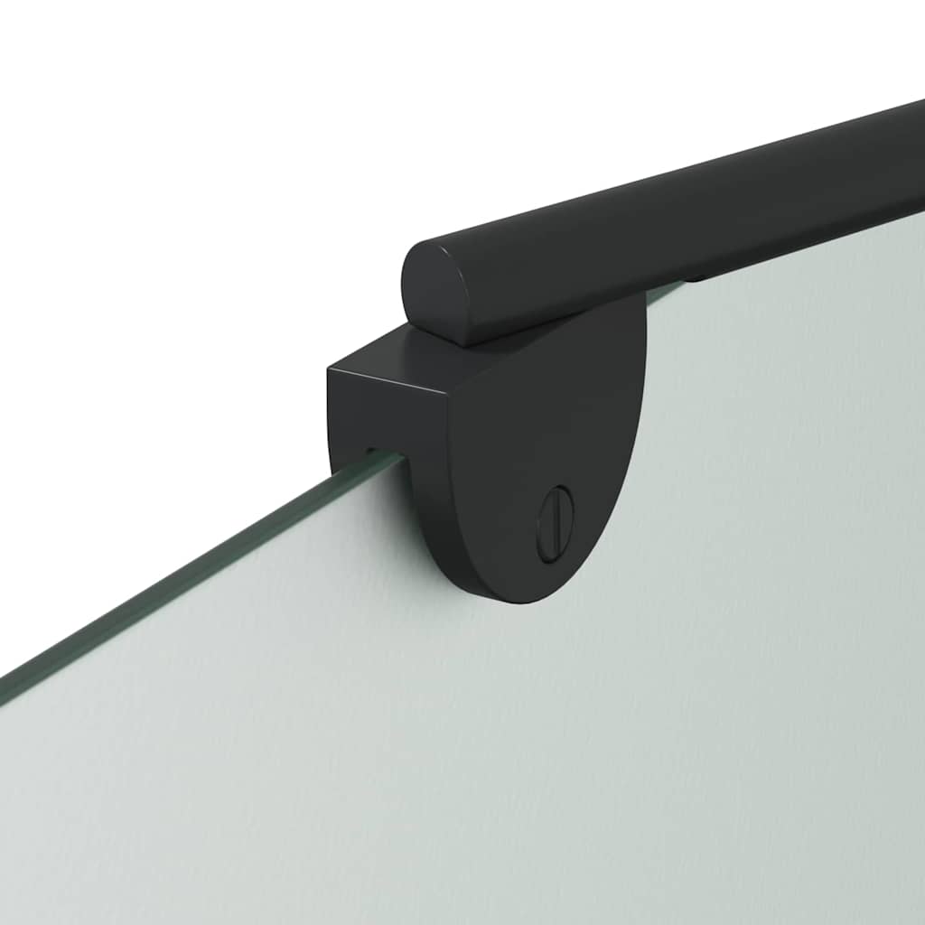 vidaXL Osłona prysznicowa Czarny 120 x 68 x 130 cm