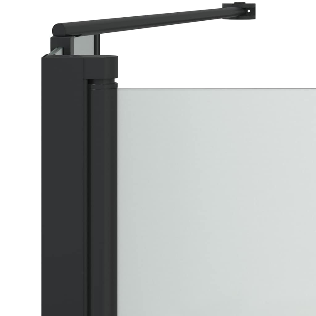 vidaXL Osłona prysznicowa Czarny 120 x 68 x 130 cm